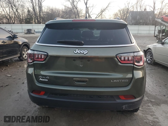 2021 Jeep Compass Limited with VIN 3C4NJDCBXMT527379, listed as a Copart auction lot 81099334 with 69,208 mi miles and Non Repairable. Bid and sale history available at carsss.com. Image 6.