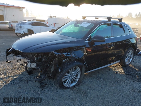 2019 Audi Q5 Premium Plus with VIN WA1BNAFY7K2051011, listed as a IAAI auction lot 41403581 with 1 mi miles. Bid and sale history available at carsss.com. Image 2.