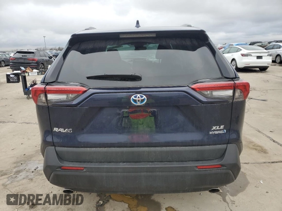 2024 Toyota RAV4 Hybrid XLE Premium with VIN 4T3B6RFVXRU157719, listed as a Copart auction lot 44658025 with 7,047 mi miles and Salvage Title. Bid and sale history available at carsss.com. Image 6.
