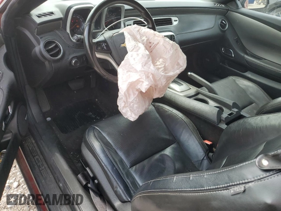 2013 Chevrolet Camaro LT with VIN 2G1FC3D37D9242621, listed as a Copart auction lot 58828725 with 139,648 mi miles and Salvage title. Bid and sale history available at DreamBid. Image 8.