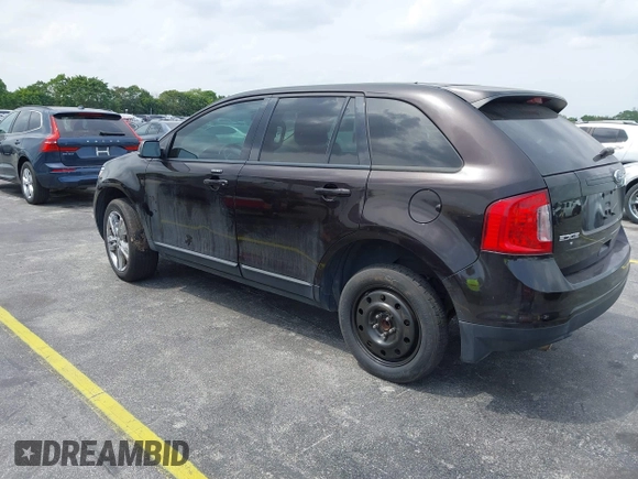 2013 Ford Edge SEL with VIN 2FMDK3JC4DBE23444, listed as a IAAI auction lot 41865897 with 169,894 mi miles. Bid and sale history available at carsss.com. Image 3.