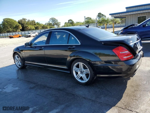 2012 Mercedes-Benz S-Class S 550 with VIN WDDNG7DB4CA472955, listed as a Copart auction lot 49275495 with 143,550 mi miles and Salvage Title. Bid and sale history available at carsss.com. Image 2.