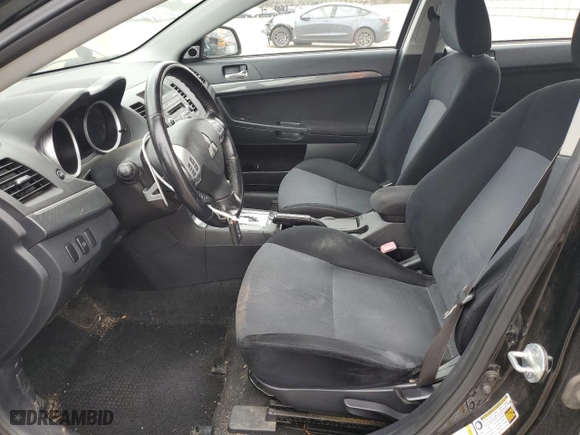 2010 Mitsubishi Lancer GTS with VIN JA32U8FW5AU001242, listed as a Copart auction lot 53711375 with 160,623 mi miles and Salvage Title. Bid and sale history available at carsss.com. Image 7.