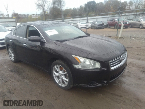2014 Nissan Maxima S with VIN 1N4AA5AP5EC493938, listed as a IAAI auction lot 29196022 with Not Provided miles and . Bid and sale history available at DreamBid. Image 1.