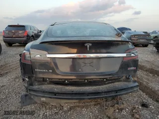 2016 Tesla Model S 90D with VIN 5YJSA1E42GF129442, listed as a Copart auction lot 41994765 with 0 mi miles and Salvage Title. Bid and sale history available at carsss.com. Image 6.