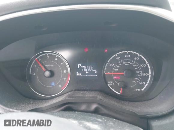 2017 Subaru Impreza Premium with VIN 4S3GKAB61H3612332, listed as a IAAI auction lot 41844756 with 118,754 mi miles. Bid and sale history available at carsss.com. Image 7.