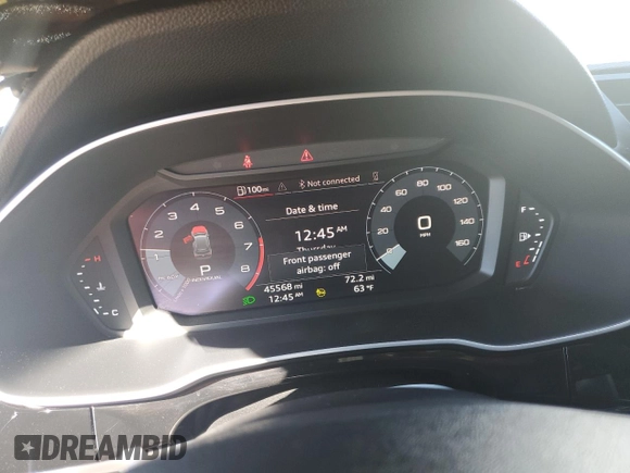 2023 Audi Q3 S line Premium z VIN WA1DECF39P1076028, wystawiony jako Copart lot #46355825 z przebiegiem 45 568 mil mil oraz Tytuł czysty. Historia ofert i sprzedaży dostępna na DreamBid. Obrazek 9.