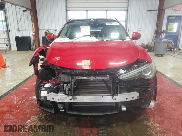 2020 Alfa Romeo Stelvio Sport with VIN ZASPAKAN3L7C88777, listed as a Copart auction lot 59322774 with 43,281 mi miles and Non Repairable. Bid and sale history available at carsss.com. Image 5.