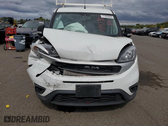 2022 Ram ProMaster City Cargo Tradesman with VIN ZFBHRFAB1N6X35444, listed as a Copart auction lot 71924654 with Not Provided miles and Salvage Title. Bid and sale history available at DreamBid. Image 5.