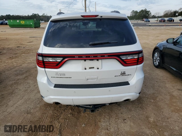 2018 Dodge Durango Citadel with VIN 1C4SDHET0JC247873, listed as a Copart auction lot 42556925 with 108,487 mi miles and Salvage title. Bid and sale history available at DreamBid. Image 6.