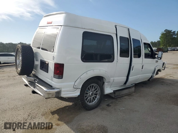 2010 Ford Econoline Cargo with VIN 1FDNE2EL2ADA03669, listed as a Copart auction lot 50614265 with 6,249 mi miles and Salvage title. Bid and sale history available at DreamBid. Image 3.