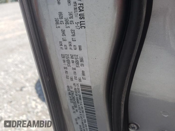 2017 Jeep Compass Sport z VIN 3C4NJCAB3HT652338, wystawiony jako Copart lot #63076055 z przebiegiem 109 701 mil mil oraz Szkoda całkowita • Salvage title. Historia ofert i sprzedaży dostępna na DreamBid. Obrazek 13.