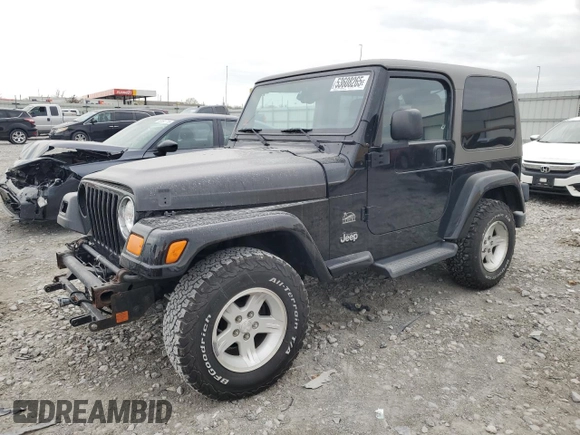 2004 Jeep Wrangler Sahara with VIN 1J4FA59SX4P713343, listed as a Copart auction lot 53608265 with 113,828 mi miles and Salvage title. Bid and sale history available at DreamBid. Image 1.