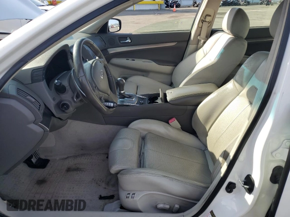 2011 Infiniti G37 Journey with VIN JN1CV6AP9BM304987, listed as a Copart auction lot 53194825 with 191,477 mi miles and Salvage Title. Bid and sale history available at DreamBid. Image 7.