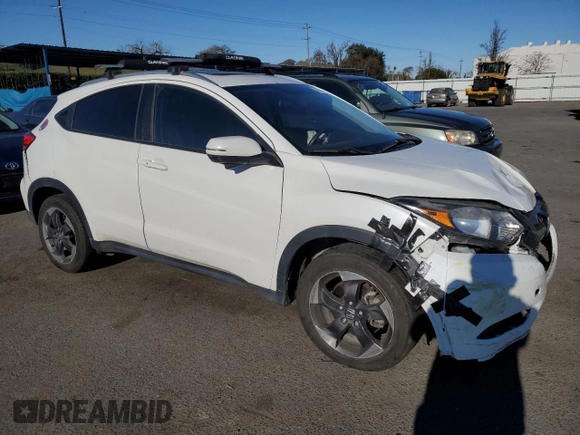 2018 Honda HR-V EX-L Navi with VIN 3CZRU6H70JM700433, listed as a Copart auction lot 42049345 with 85,216 mi miles and Salvage Title. Bid and sale history available at carsss.com. Image 4.