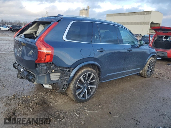 2020 Volvo XC90 Momentum with VIN YV4A221K7L1575489, listed as a Copart auction lot 86401124 with 100,826 mi miles and Salvage title. Bid and sale history available at DreamBid. Image 3.