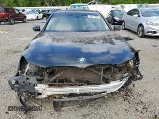 2017 BMW 7 Series 740i with VIN WBA7E2C50HG740358, listed as a Copart auction lot 51601995 with 0 mi miles and Non Repairable. Bid and sale history available at carsss.com. Image 5.