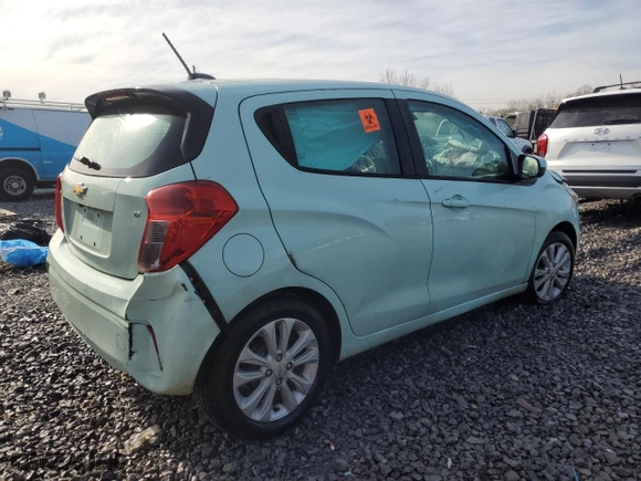 2017 Chevrolet Spark LT with VIN KL8CD6SA4HC764219, listed as a Copart auction lot 87531645 with 0 mi miles and Salvage Title. Bid and sale history available at carsss.com. Image 3.