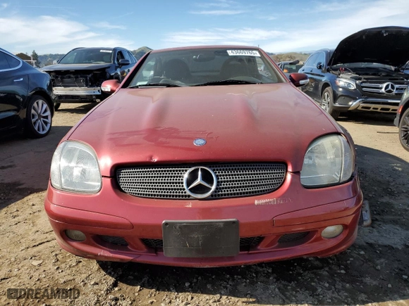 2001 Mercedes-Benz SLK-Class with VIN WDBKK65FX1F213795, listed as a Copart auction lot 43669765 with NaN miles and Salvage Title. Bid and sale history available at carsss.com. Image 5.
