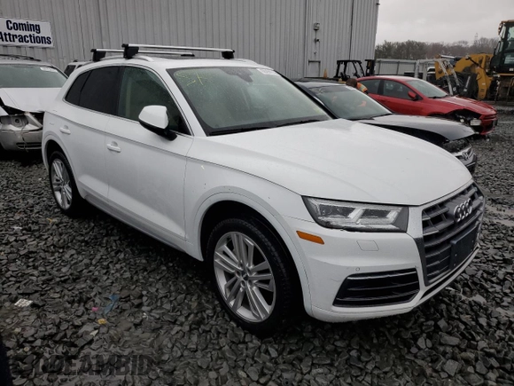 2018 Audi Q5 Premium Plus with VIN WA1BNAFY8J2012393, listed as a Copart auction lot 68498832 with 0 mi miles. Bid and sale history available at carsss.com. Image 4.