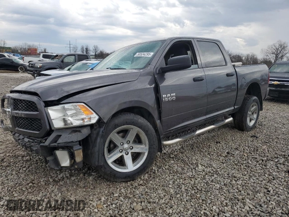 2017 Ram 1500 Express with VIN 1C6RR7KG4HS673333, listed as a Copart auction lot 50534295 with 106,666 mi miles and Salvage title. Bid and sale history available at DreamBid. Image 1.