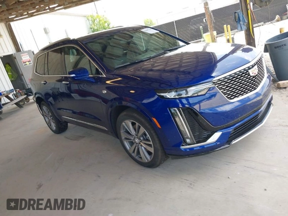 2025 Cadillac XT6 FWD Premium Luxury with VIN 1GYKPCRS5SZ119357, listed as a IAAI auction lot 42087218 with 11,352 mi miles. Bid and sale history available at carsss.com. Image 1.