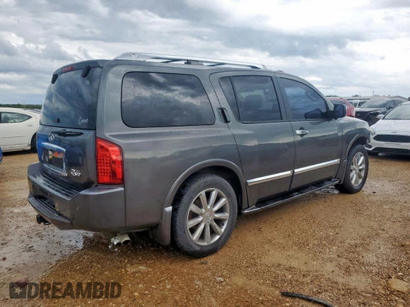 2009 Infiniti QX56 with VIN 5N3AA08DX9N902005, listed as a Copart auction lot 60665925 with 191,472 mi miles and Salvage title. Bid and sale history available at DreamBid. Image 3.