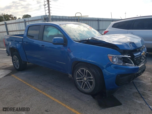 2021 Chevrolet Colorado 4WD Work Truck with VIN 1GCGTBEN4M1186566, listed as a Copart auction lot 75262794 with 94,819 mi miles and Salvage Title. Bid and sale history available at carsss.com. Image 4.