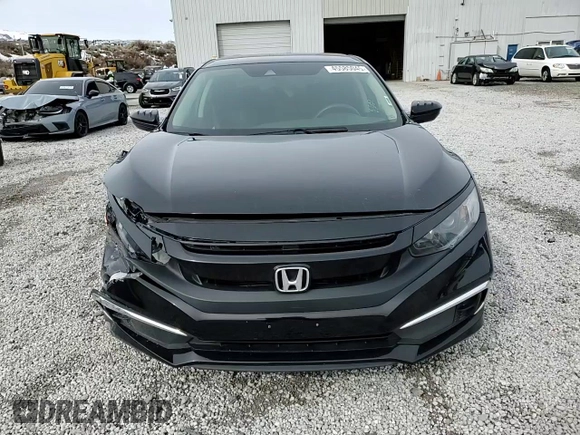 2019 Honda Civic LX with VIN 19XFC2F61KE009602, listed as a Copart auction lot 45585045 with 84,414 mi miles and Salvage Title. Bid and sale history available at DreamBid. Image 12.