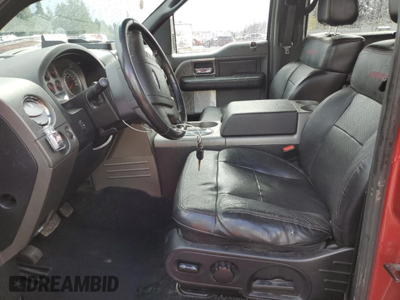 2008 Ford F-150 XLT with VIN 1FTPW12V38KC19224, listed as a Copart auction lot 52386775 with 186,756 mi miles and Salvage Title. Bid and sale history available at carsss.com. Image 7.