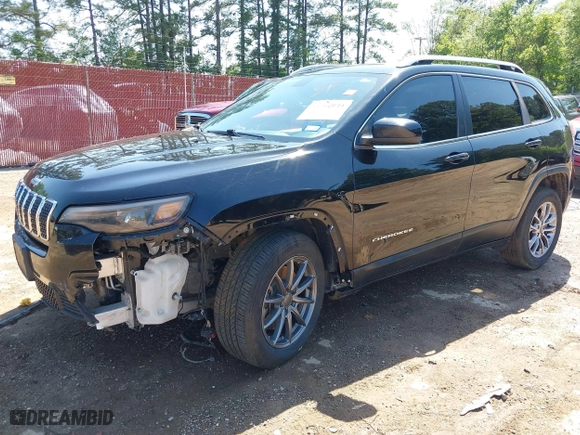 2019 Jeep Cherokee Latitude Plus with VIN 1C4PJLLBXKD123116, listed as a IAAI auction lot 41981044 with 173,232 mi miles. Bid and sale history available at carsss.com. Image 18.