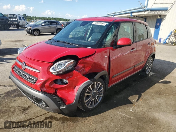 2020 FIAT 500L Trekking with VIN ZFBNFADH3LZ042546, listed as a Copart auction lot 73196764 with 78,721 mi miles and Salvage Title. Bid and sale history available at carsss.com. Image 1.