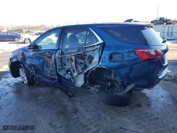 2020 Chevrolet Equinox LT with VIN 3GNAXJEV2LL263311, listed as a Copart auction lot 42053285 with 0 mi miles and Salvage Title. Bid and sale history available at carsss.com. Image 2.