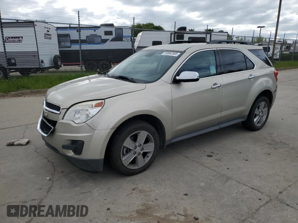2014 Chevrolet Equinox LT with VIN 2GNALBEK0E6311192, listed as a Copart auction lot 50663585 with 109,560 mi miles and Salvage Title. Bid and sale history available at DreamBid. Image 1.