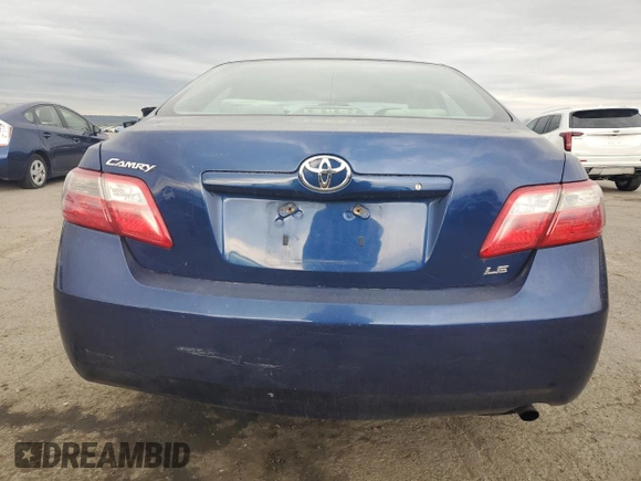 2007 Toyota Camry CE with VIN 4T1BE46K57U140814, listed as a Copart auction lot 53977595 with 160,889 mi miles and Salvage Title. Bid and sale history available at DreamBid. Image 6.