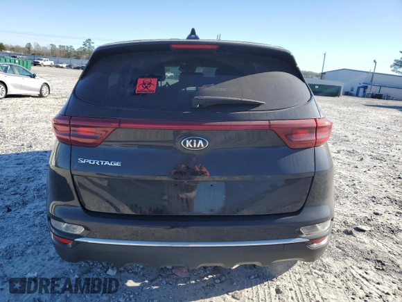 2021 Kia Sportage LX with VIN KNDPMCAC5M7845064, listed as a Copart auction lot 47319165 with 90,896 mi miles and Salvage Title. Bid and sale history available at carsss.com. Image 6.