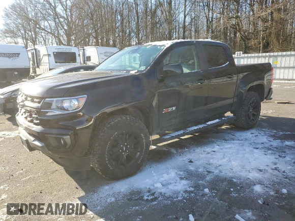2021 Chevrolet Colorado 4WD Z71 z VIN 1GCGTDENXM1240416, wystawiony jako Copart lot #87875155 z przebiegiem 100 981 mil mil oraz Szkoda całkowita • Salvage title. Historia ofert i sprzedaży dostępna na DreamBid. Obrazek 1.