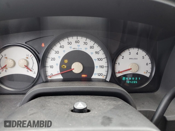 2009 Dodge Dakota with VIN 1D3HE32K69S747955, listed as a Copart auction lot 81483314 with 184,285 mi miles and Clean title. Bid and sale history available at DreamBid. Image 9.