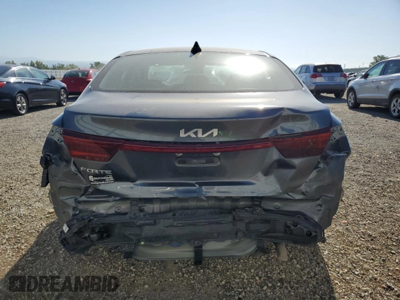 2022 Kia Forte LXS with VIN 3KPF24AD4NE495833, listed as a Copart auction lot 53064765 with 45,442 mi miles and Salvage Title. Bid and sale history available at carsss.com. Image 6.