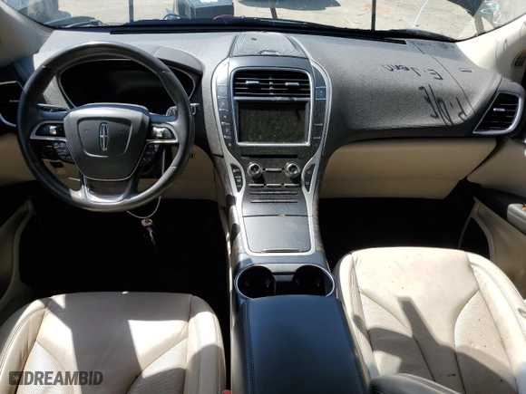 2019 Lincoln Nautilus Select with VIN 2LMPJ6K99KBL25192, listed as a Copart auction lot 48741623 with 43,481 mi miles. Bid and sale history available at carsss.com. Image 8.