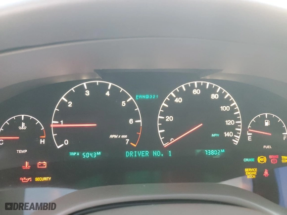 2003 Cadillac Seville Luxury SLS with VIN 1G6KS54Y63U182528, listed as a Copart auction lot 84739294 with 73,802 mi miles and Clean Title. Bid and sale history available at carsss.com. Image 9.
