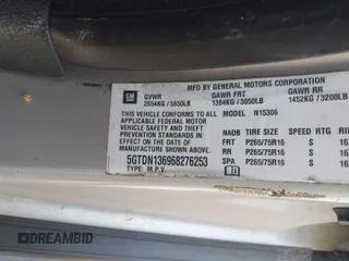 2006 Hummer H3 с VIN 5GTDN136968276253, выставлен на аукционе IAAI как лот 42435467 с пробегом 185 738 миль миль и . История ставок и продаж доступна на DreamBid. Изображение 9.