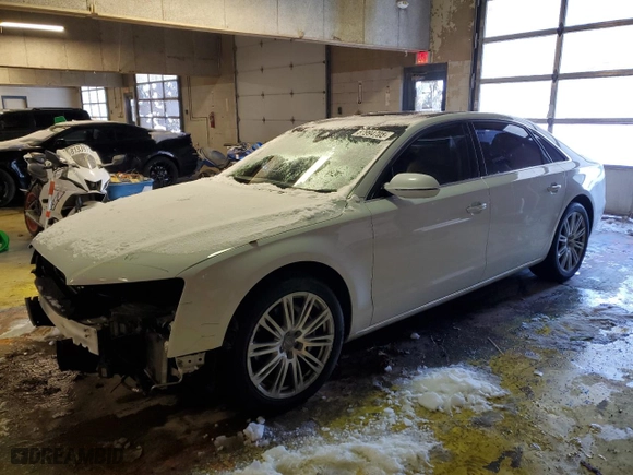 2013 Audi A8 L 3.0L with VIN WAURGAFD9DN032972, listed as a Copart auction lot 87994705 with 126,798 mi miles and Salvage Title. Bid and sale history available at carsss.com. Image 1.