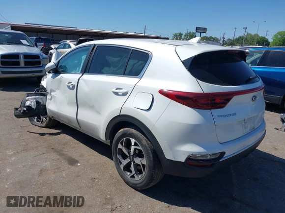 2021 Kia Sportage LX with VIN KNDPM3AC8M7932425, listed as a IAAI auction lot 39067549 with 56,841 mi miles. Bid and sale history available at carsss.com. Image 3.