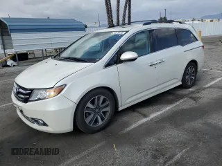 2016 Honda Odyssey Touring Elite с VIN 5FNRL5H98GB063762, выставлен на аукционе Copart как лот 53575415 с пробегом 142 646 миль миль и Списание • Salvage title. История ставок и продаж доступна на DreamBid. Изображение 1.