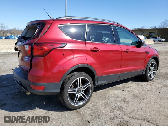 2019 Ford Escape SEL with VIN 1FMCU9HD6KUB73459, listed as a Copart auction lot 51759155 with 89,110 mi miles and Salvage Title. Bid and sale history available at carsss.com. Image 3.