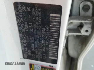 2017 Kia Cadenza Premium with VIN KNALC4J11H5087048, listed as a Copart auction lot 72180834 with 65,890 mi miles and Salvage Title. Bid and sale history available at carsss.com. Image 12.