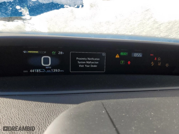 2022 Toyota Prius Prime LE with VIN JTDKAMFP1N3197414, listed as a Copart auction lot 41869385 with 44,185 mi miles and Salvage Title. Bid and sale history available at carsss.com. Image 9.