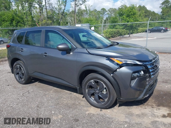 2024 Nissan Rogue SV with VIN 5N1BT3BA2RC755388, listed as a IAAI auction lot 42083297 with 1,131 mi miles and . Bid and sale history available at carsss.com. Image 1.