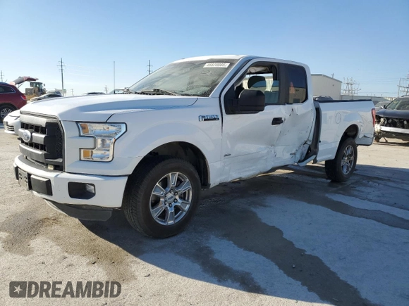 2015 Ford F-150 XL with VIN 1FTEX1CP7FKD96442, listed as a Copart auction lot 46820085 with 156,970 mi miles and Salvage Title. Bid and sale history available at carsss.com. Image 1.